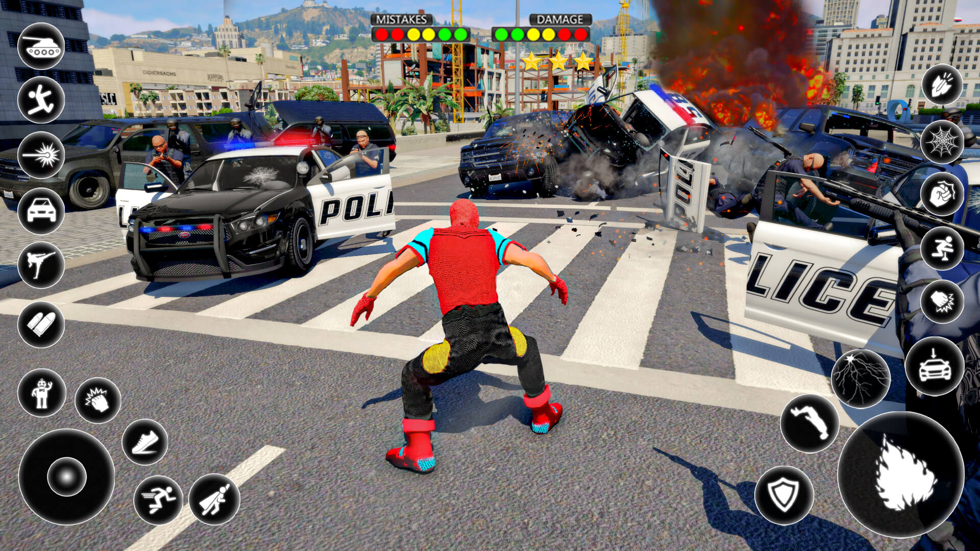 اسکرین شات 5 بازی Spider Vice Town Rope Hero Man