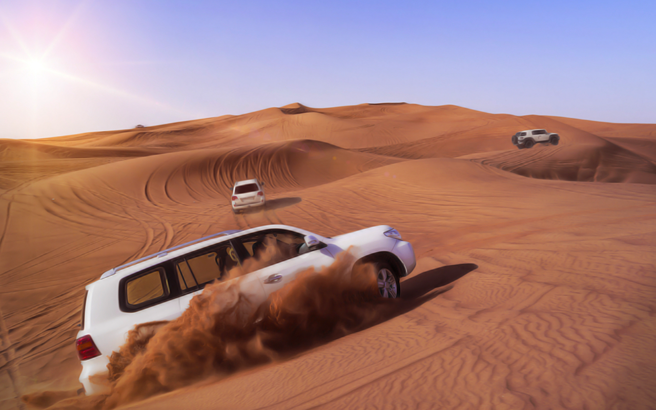 اسکرین شات 3 بازی Crazy Drifting desert Jeep 3D