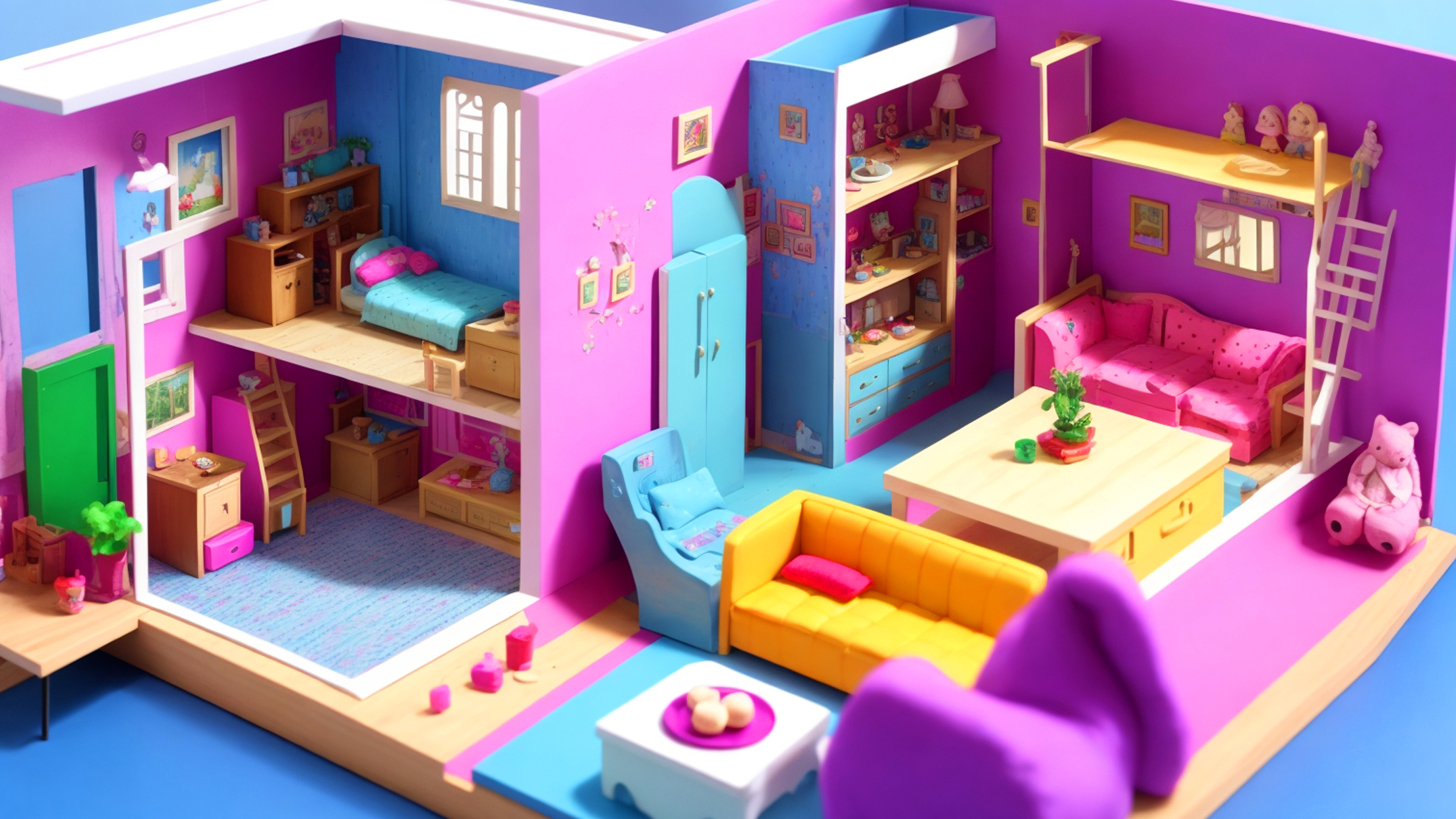 اسکرین شات 4 بازی Doll House Design: Girl Games