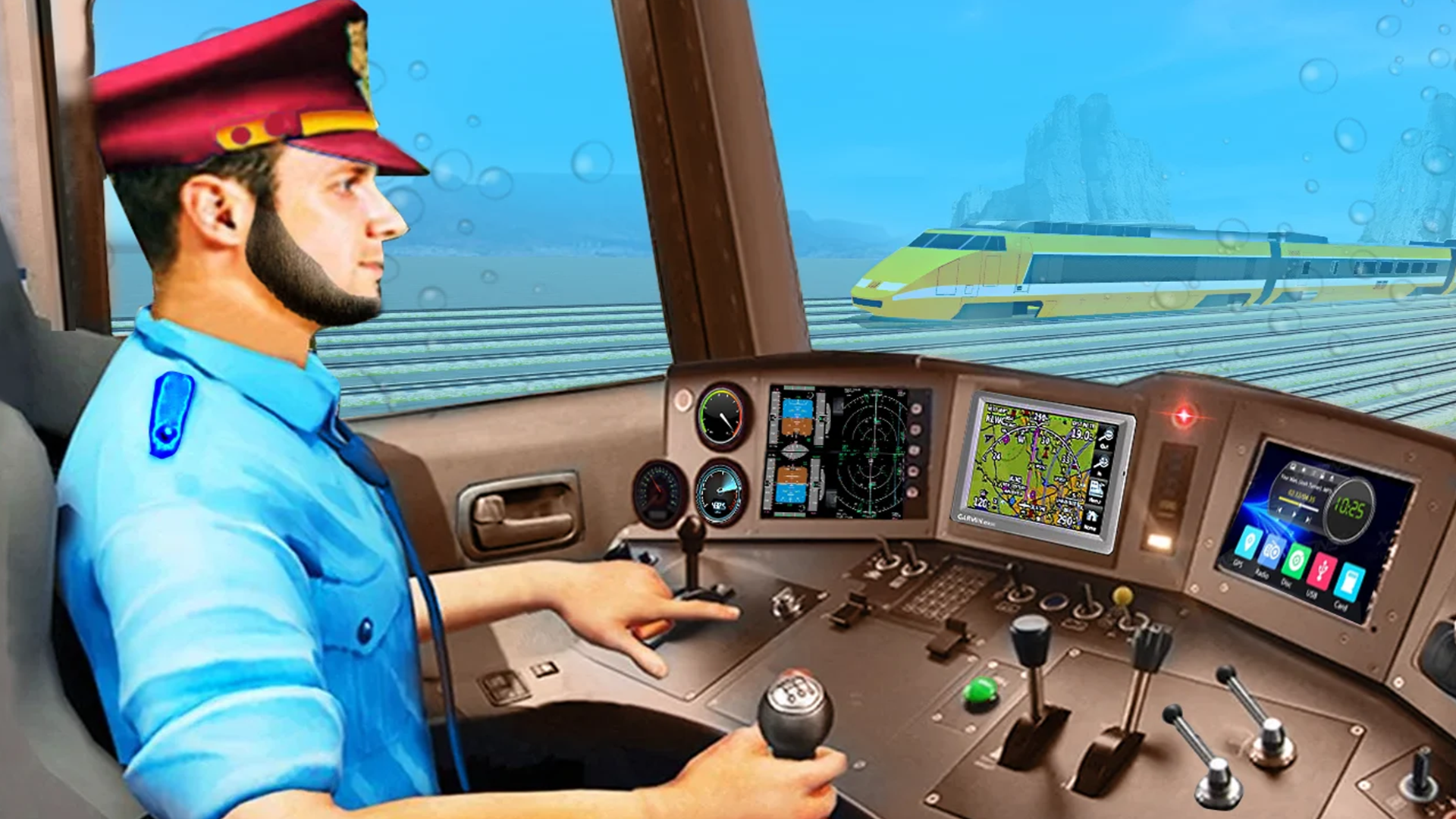 اسکرین شات 2 برنامه City Train Driver: Water Train