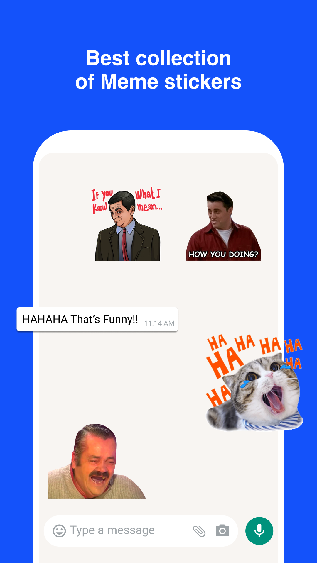 اسکرین شات 1 برنامه Funny Memes Stickers WASticker