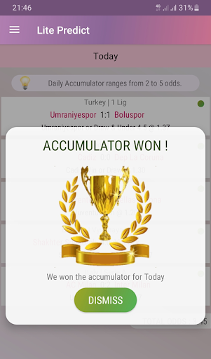 اسکرین شات 6 برنامه Lite Predict - Football Prediction Tips