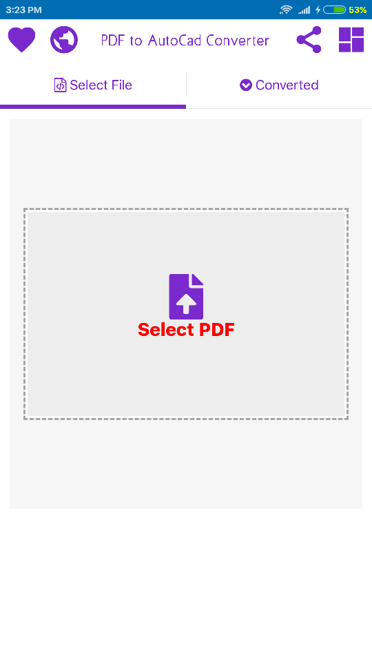 اسکرین شات 1 برنامه PDF to CAD Converter