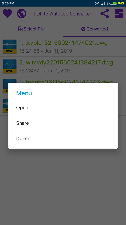 اسکرین شات 4 برنامه PDF to CAD Converter