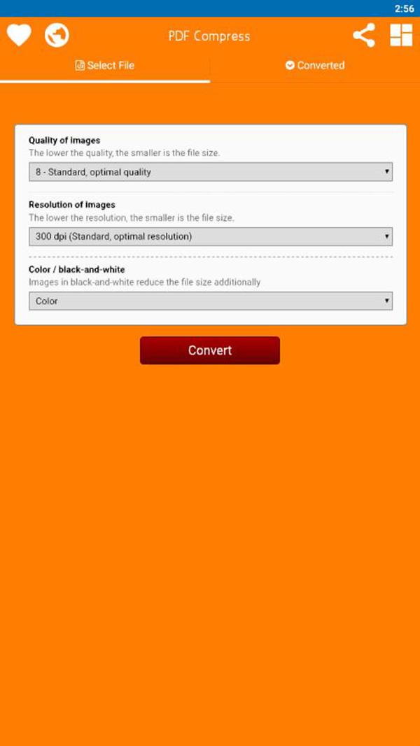اسکرین شات 3 برنامه PDF Compressor - compress pdf