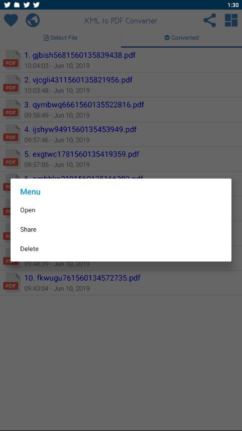 اسکرین شات 4 برنامه XML to PDF Converter