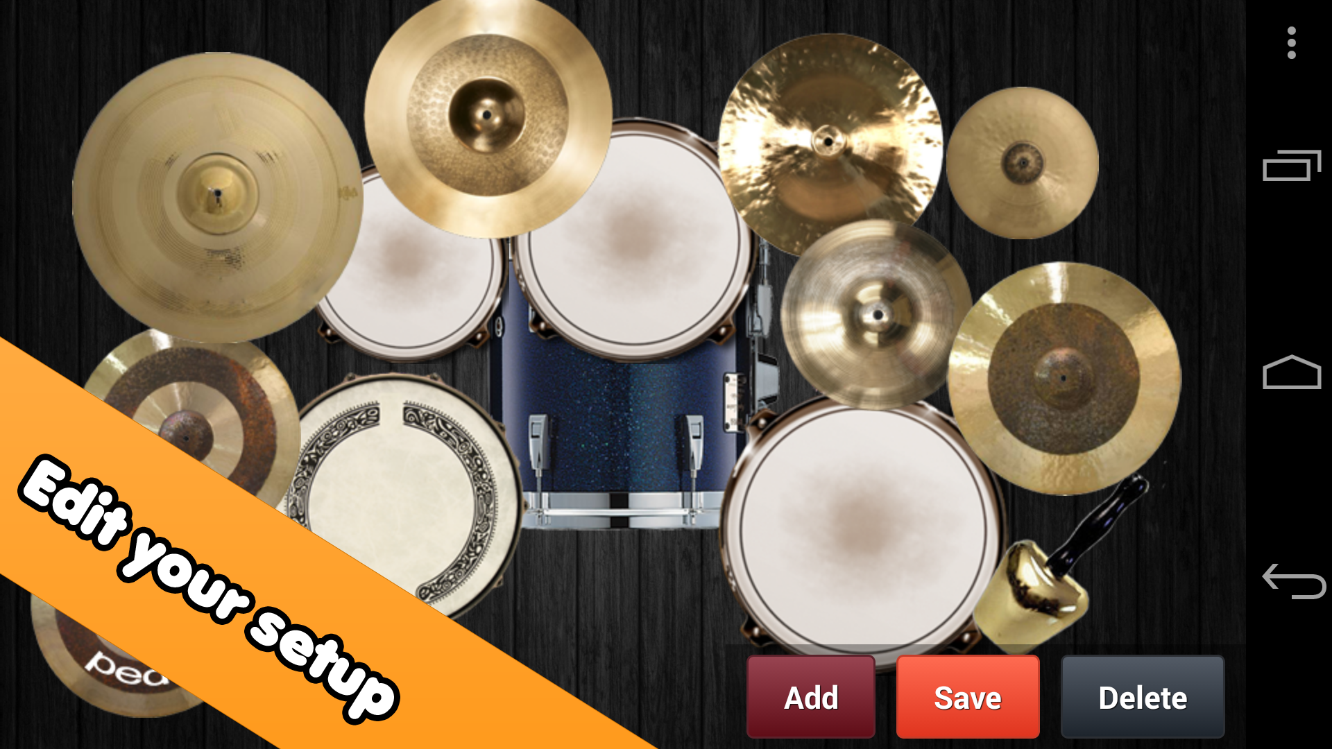 اسکرین شات 2 برنامه Drum kit