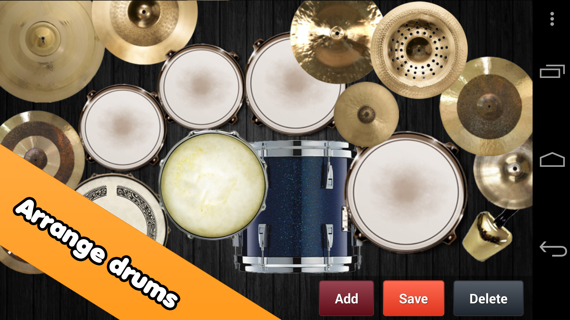 اسکرین شات 5 برنامه Drum kit