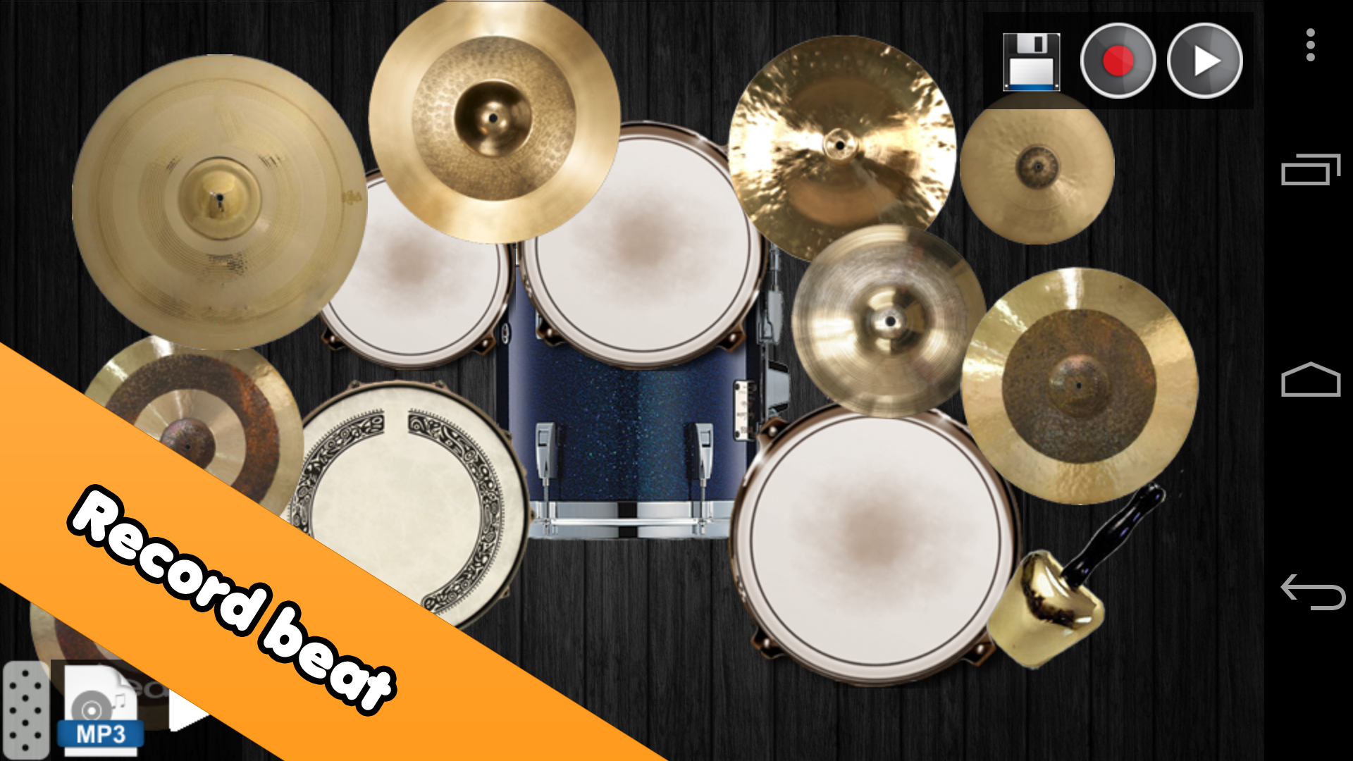 اسکرین شات 6 برنامه Drum kit