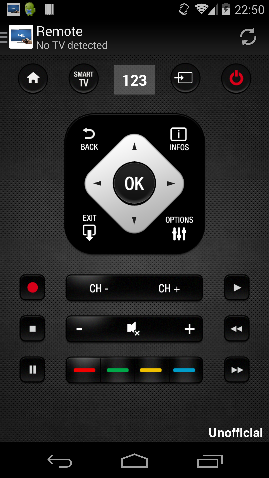 اسکرین شات 1 برنامه Remote for Philips TV