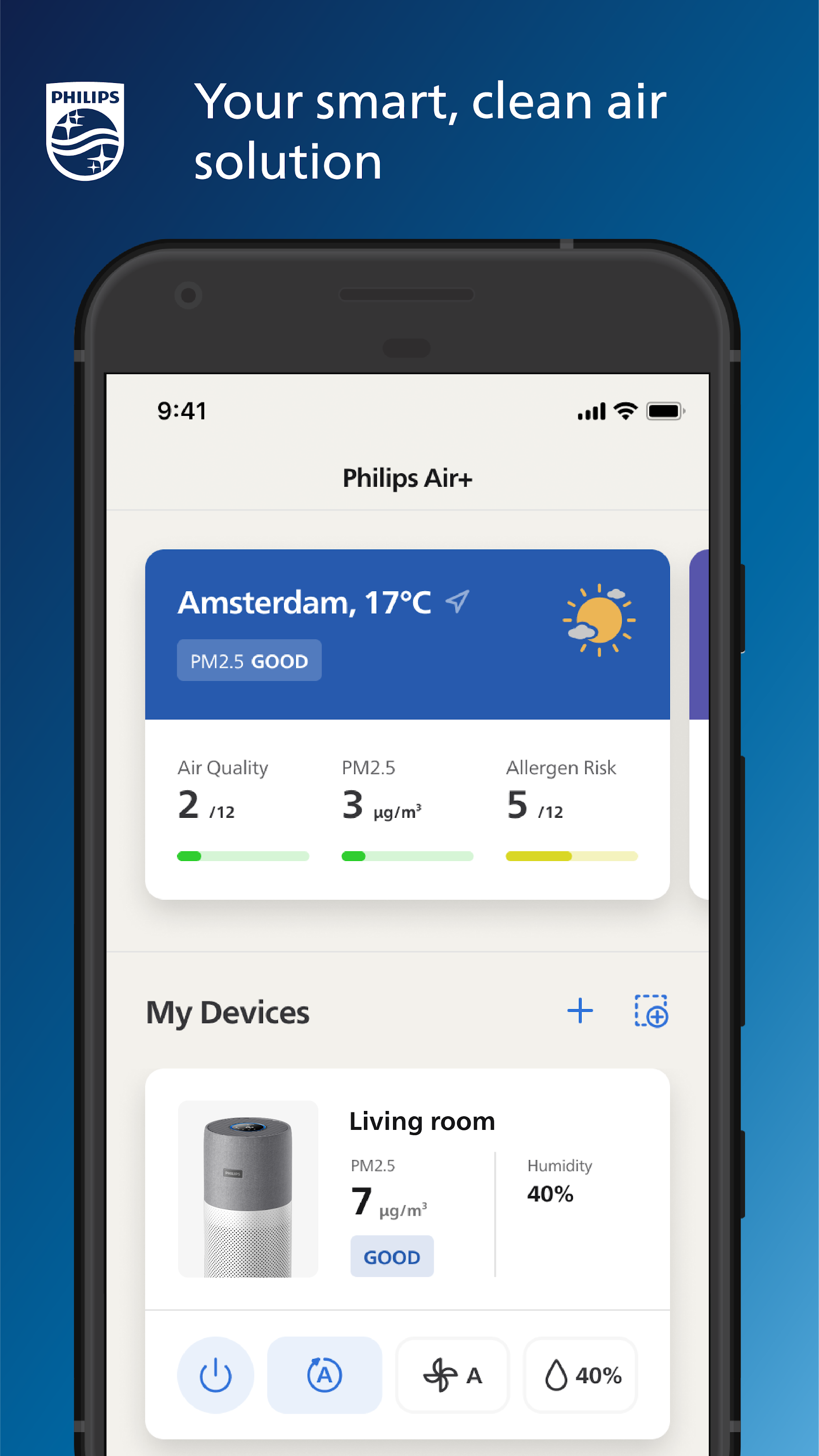 اسکرین شات 1 برنامه Philips Air+