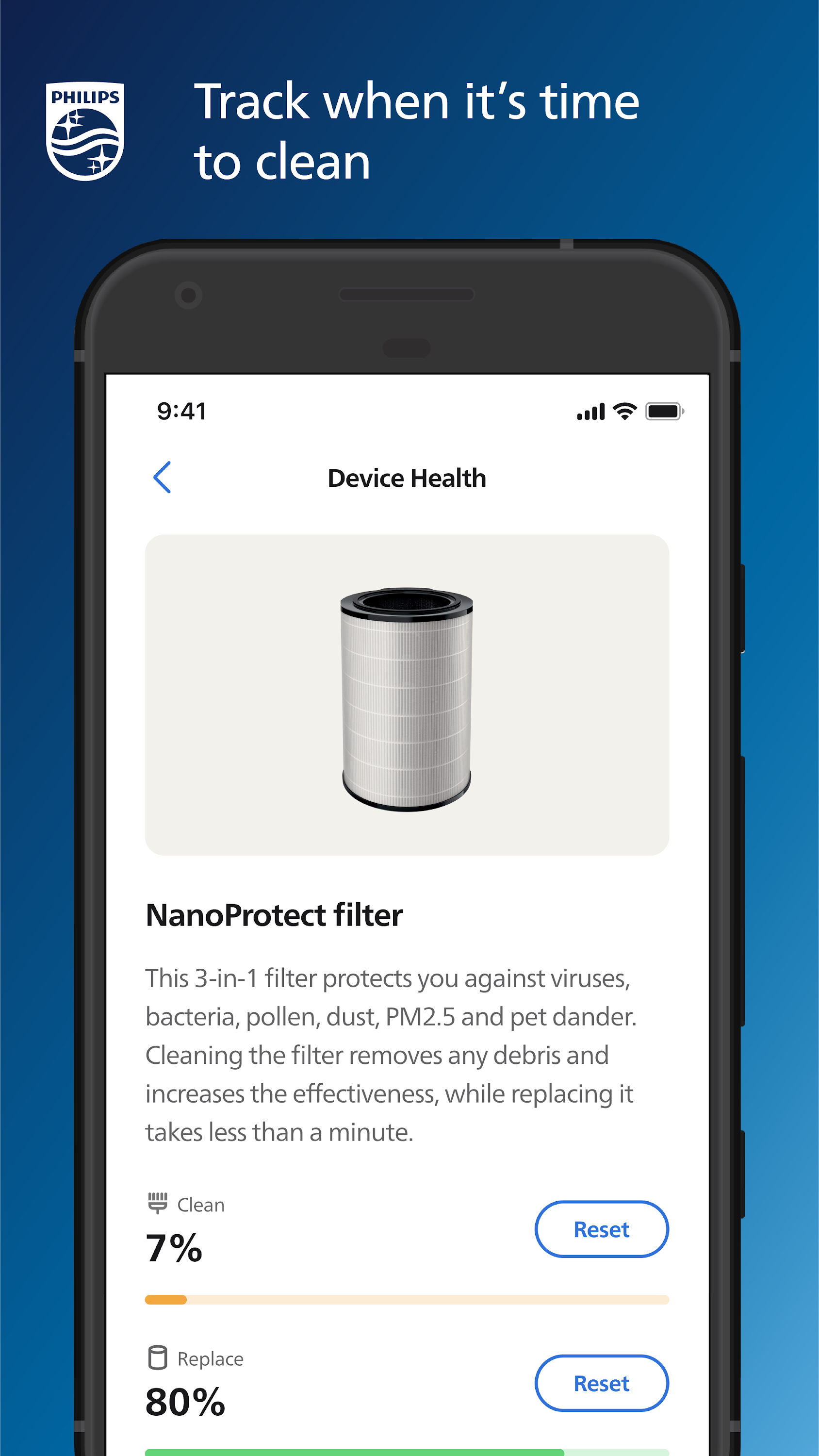 اسکرین شات 5 برنامه Philips Air+