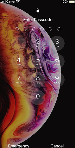اسکرین شات 2 برنامه Lock Screen Iphone Style