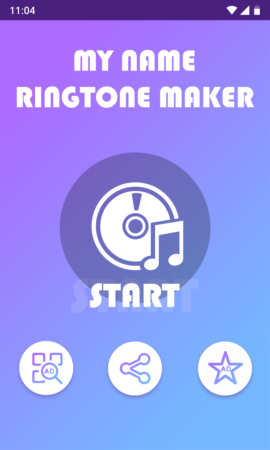 اسکرین شات 1 برنامه My Name Ringtone Maker
