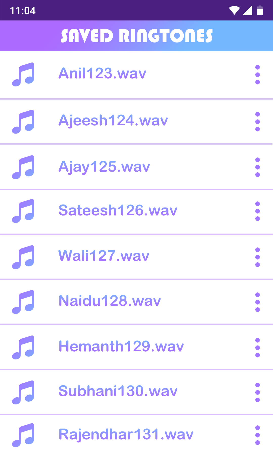 اسکرین شات 3 برنامه My Name Ringtone Maker