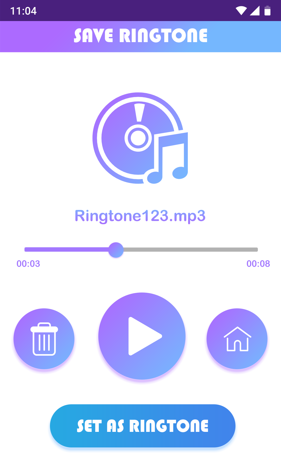 اسکرین شات 4 برنامه My Name Ringtone Maker