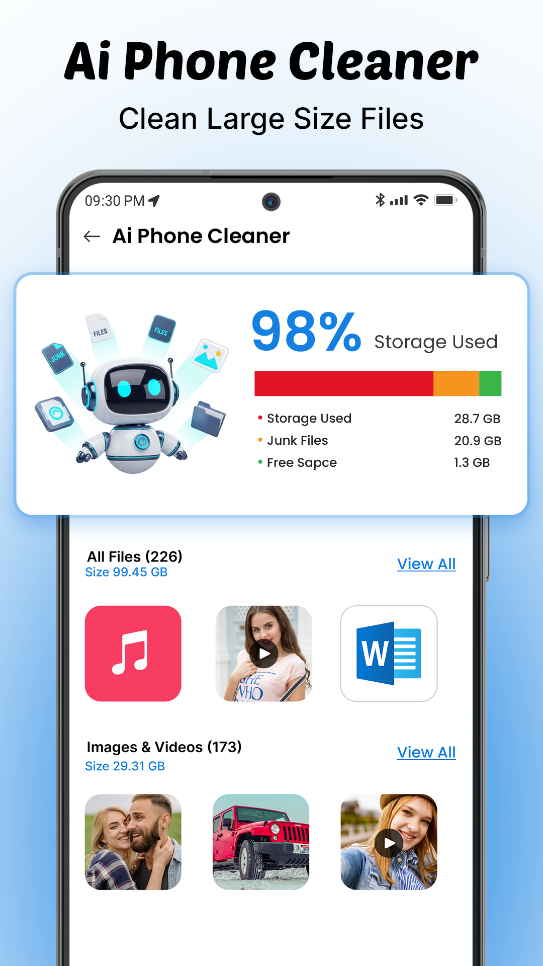 اسکرین شات 2 برنامه Phone Cleaner - All in one