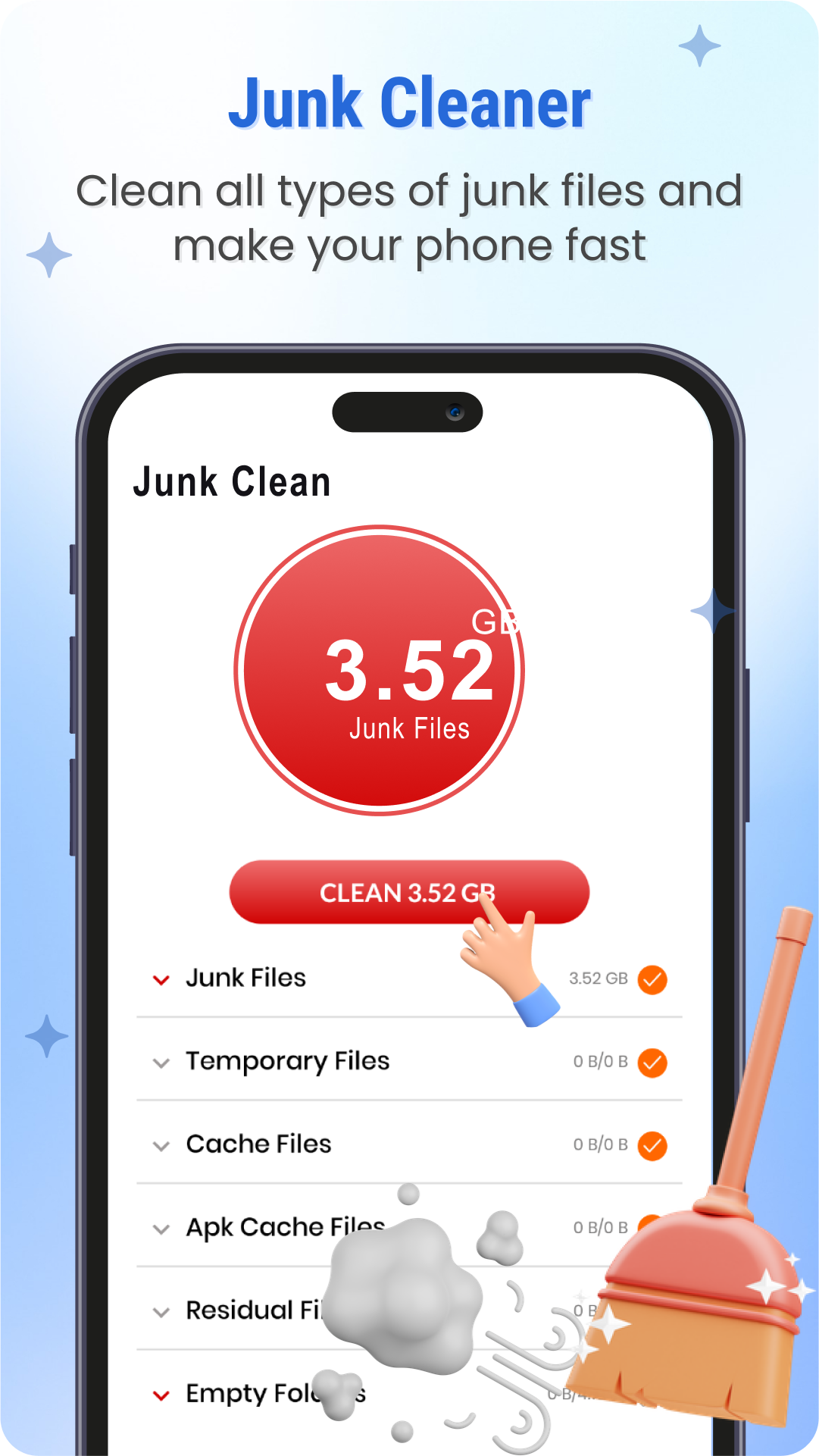 اسکرین شات 1 برنامه Phone Cleaner - All in one