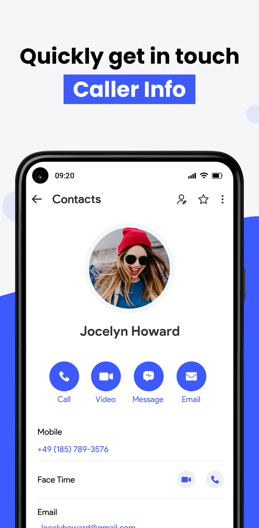 اسکرین شات 2 برنامه Contacts