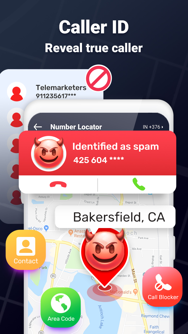 اسکرین شات 3 برنامه Number Location: Caller id App
