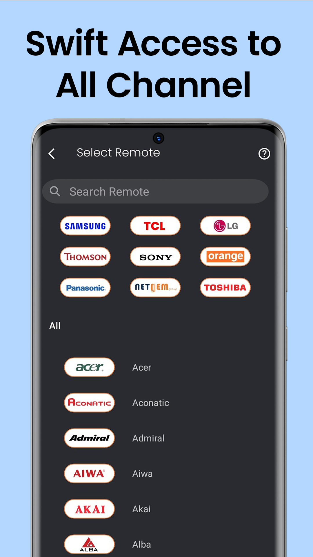 اسکرین شات 3 برنامه Remote Control for TV
