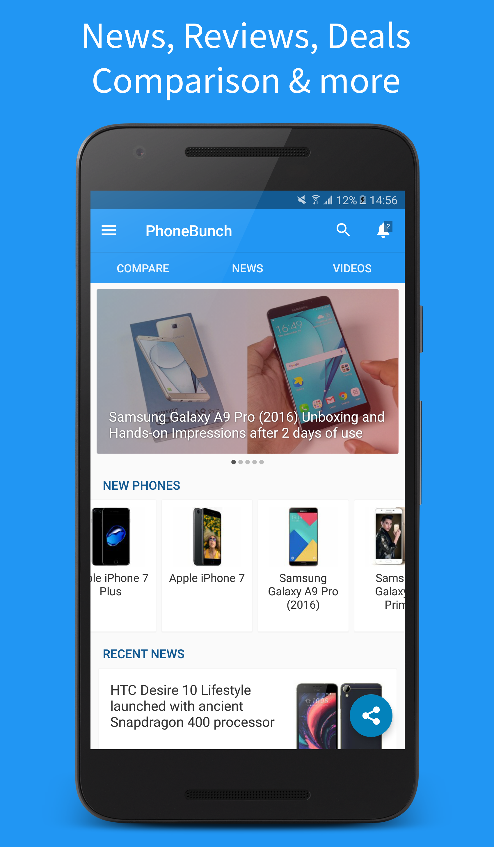 اسکرین شات 1 برنامه PhoneBunch - All About Phones