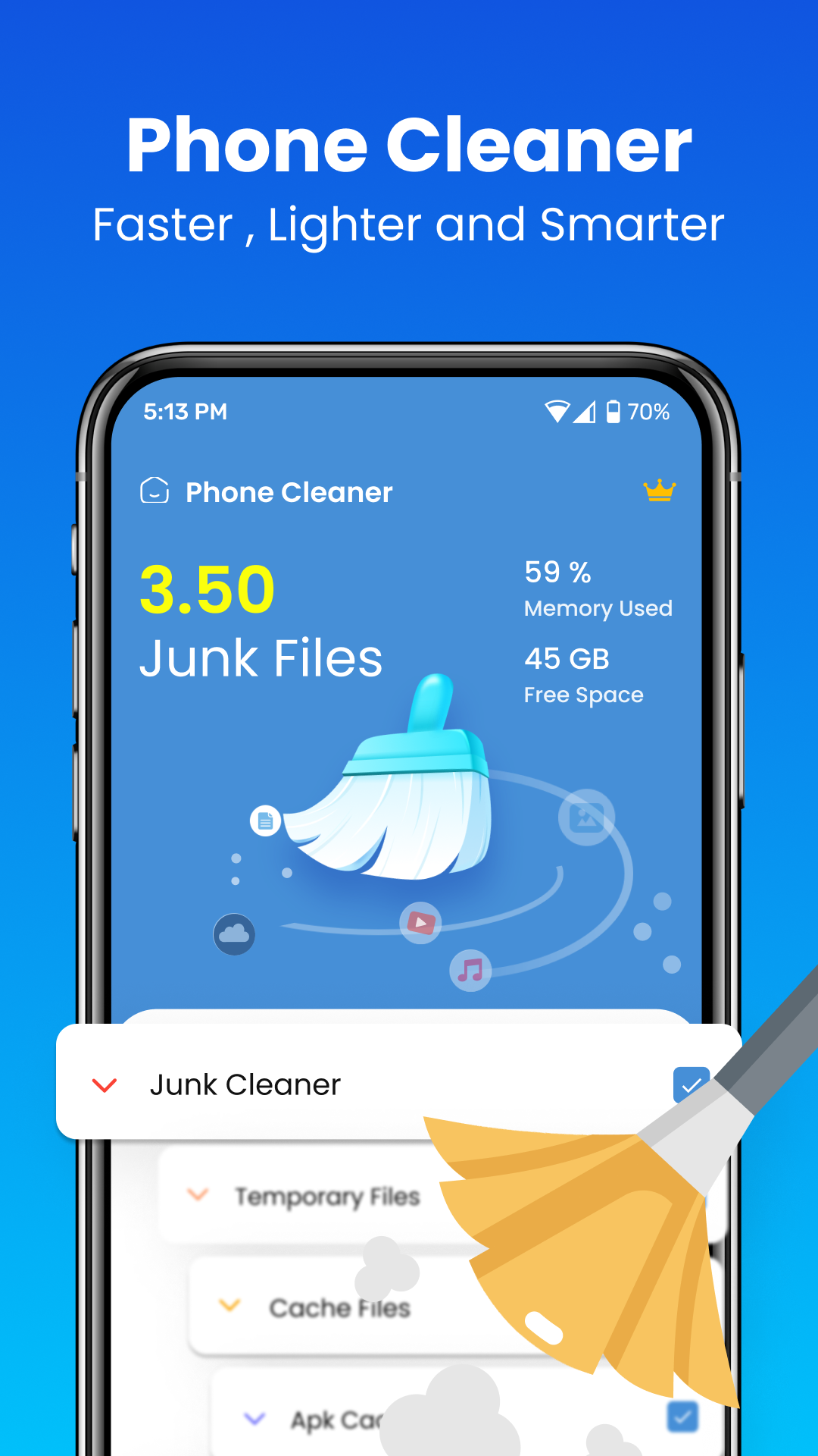 اسکرین شات 1 برنامه Cleaner: AI Phone Clean