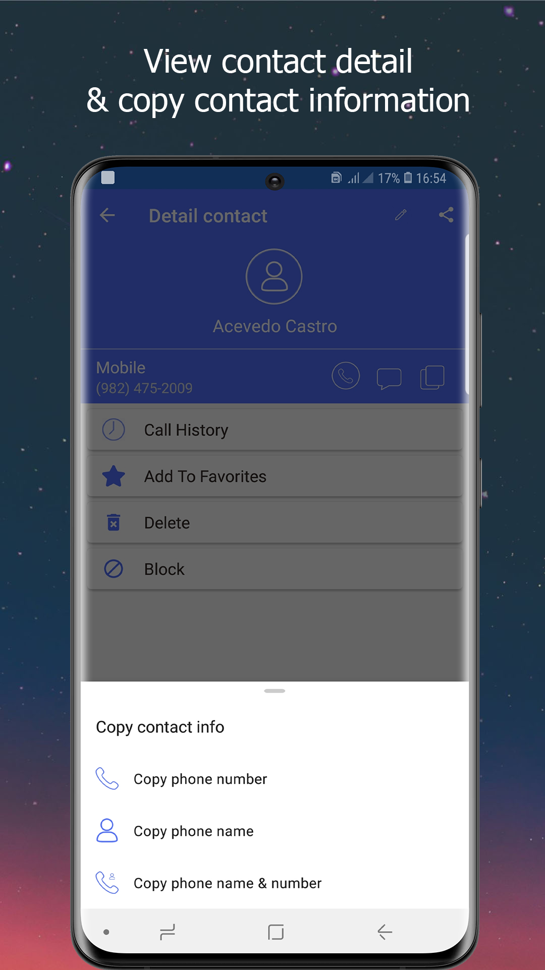اسکرین شات 2 برنامه Phone Dialer: Contacts & Calls