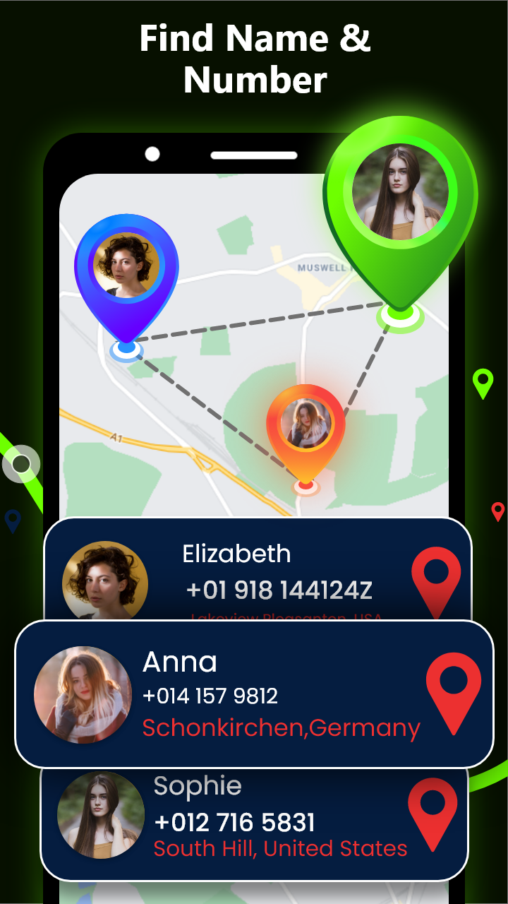 اسکرین شات 4 برنامه Phone Number Location Tracker
