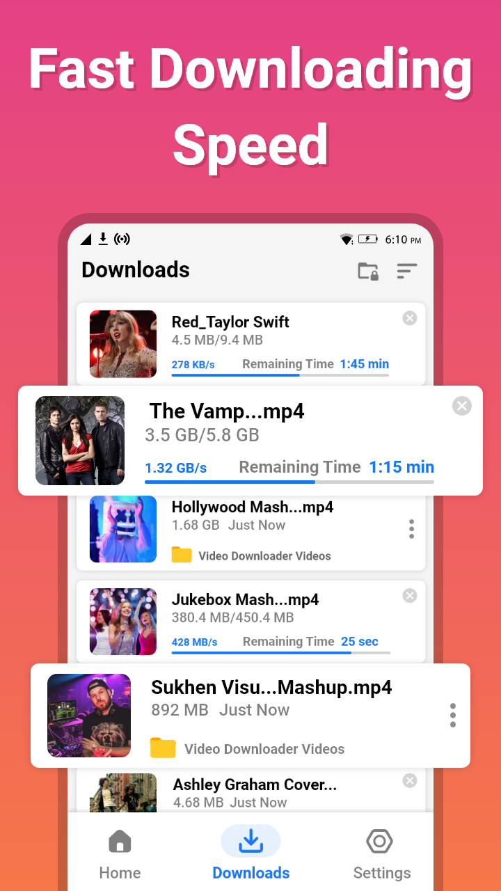 اسکرین شات 3 برنامه Video Downloader - Video Saver