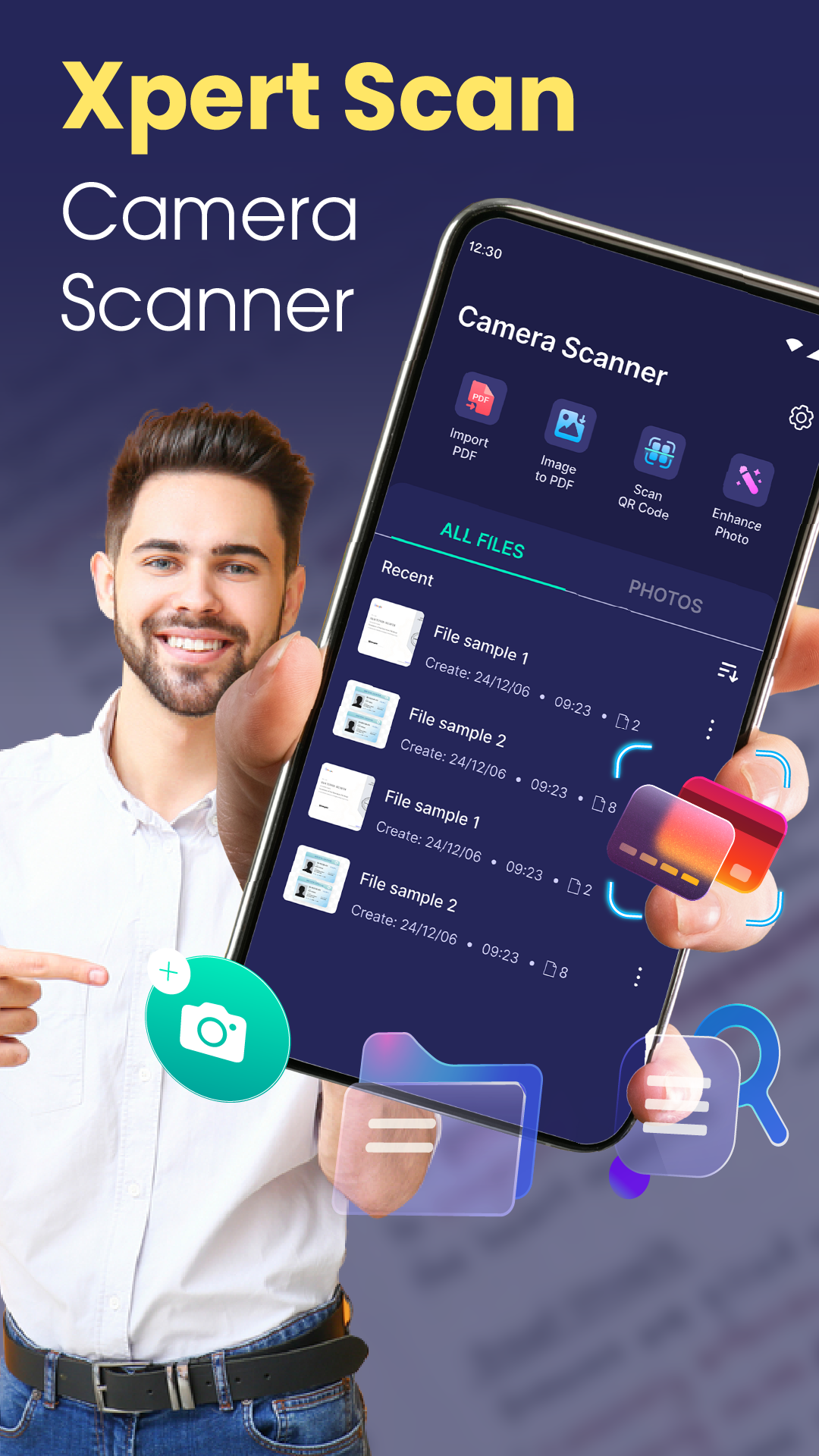 اسکرین شات 1 برنامه XpertScan: Camera Scanner