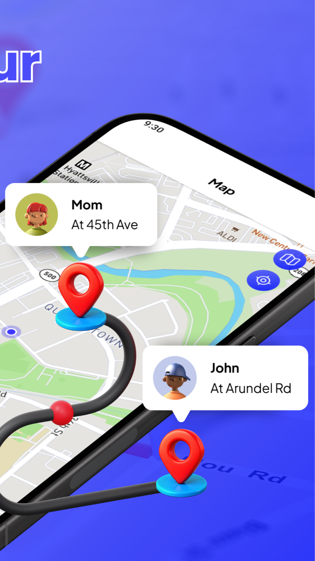 اسکرین شات 2 برنامه Phone Tracker: Family Location