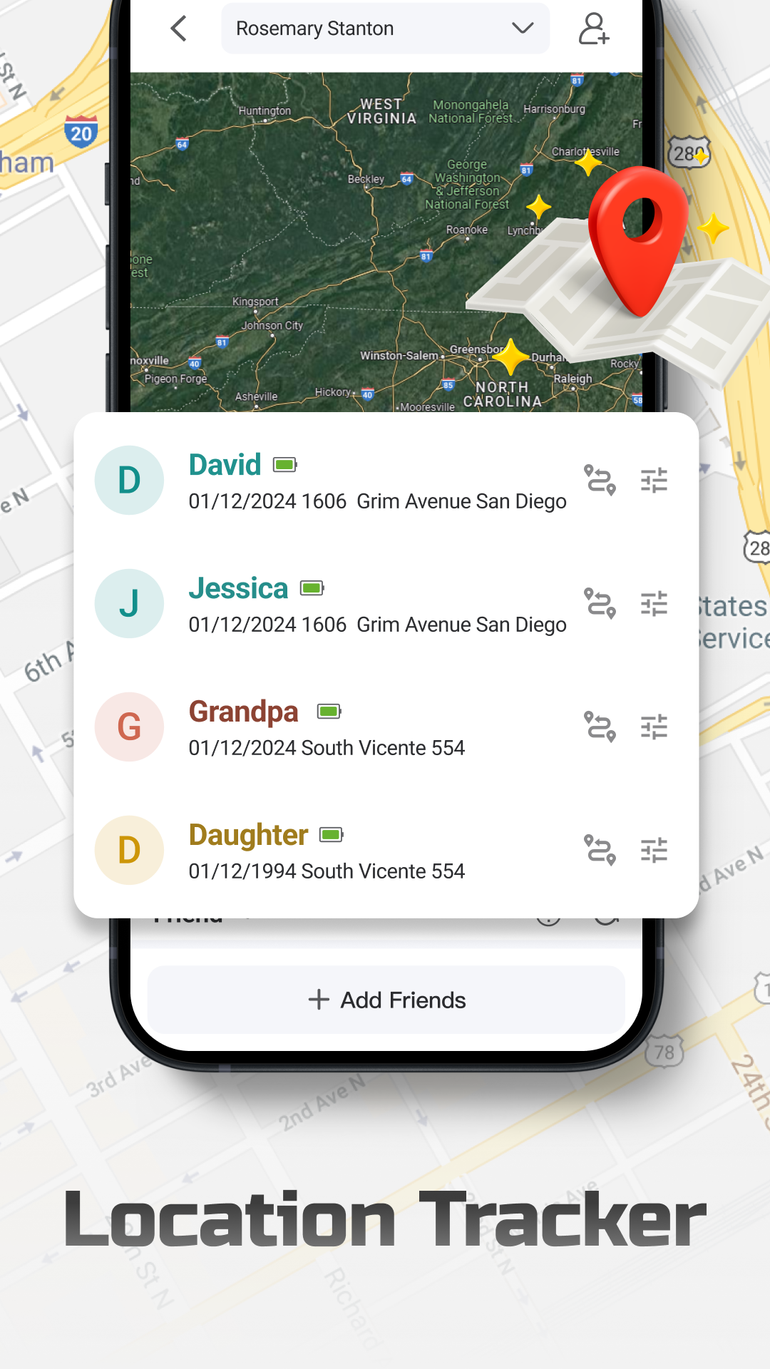 اسکرین شات 1 برنامه Phone Tracker