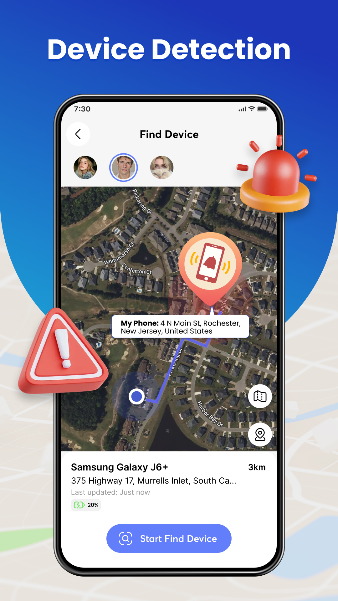 اسکرین شات 2 برنامه Phone Tracker & GPS Location