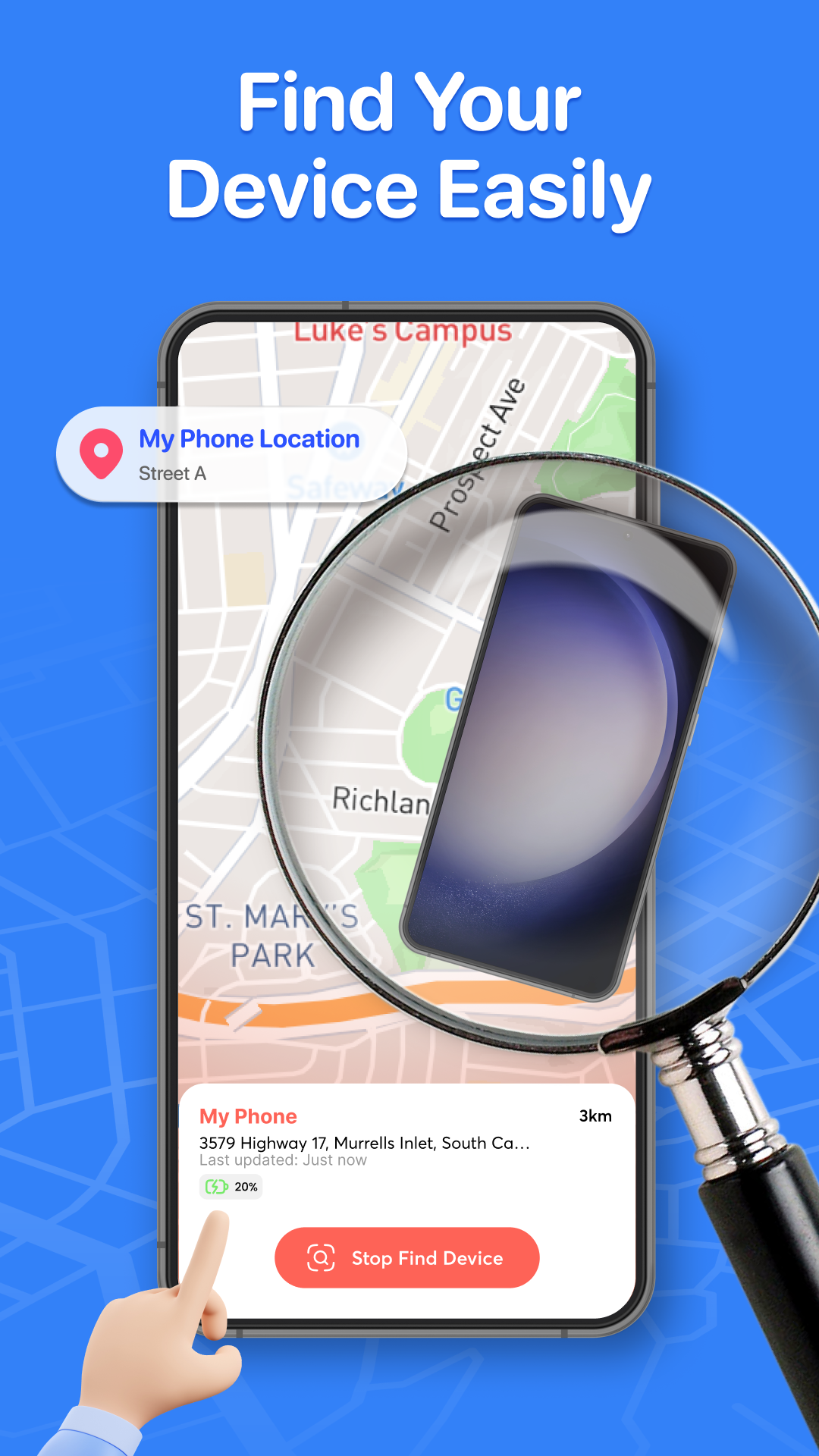 اسکرین شات 6 برنامه Phone Tracker & GPS Location