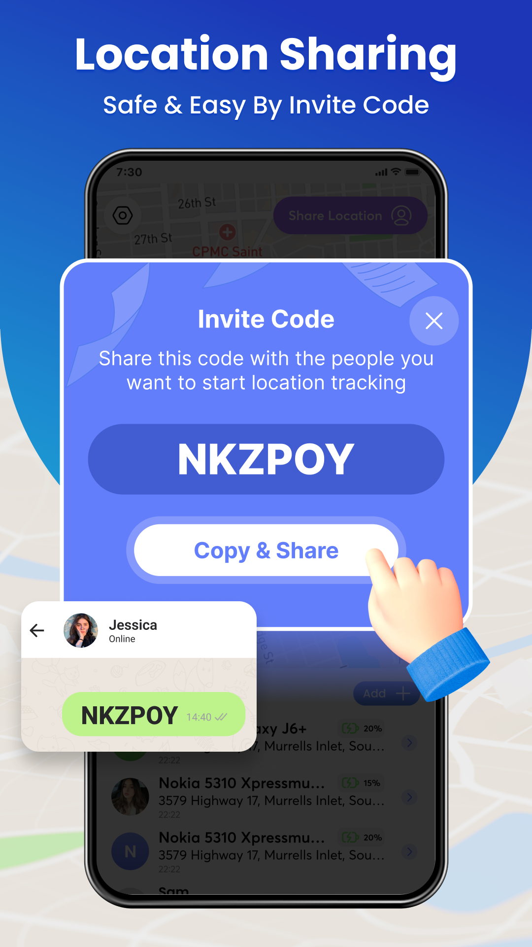 اسکرین شات 5 برنامه Phone Tracker & GPS Location