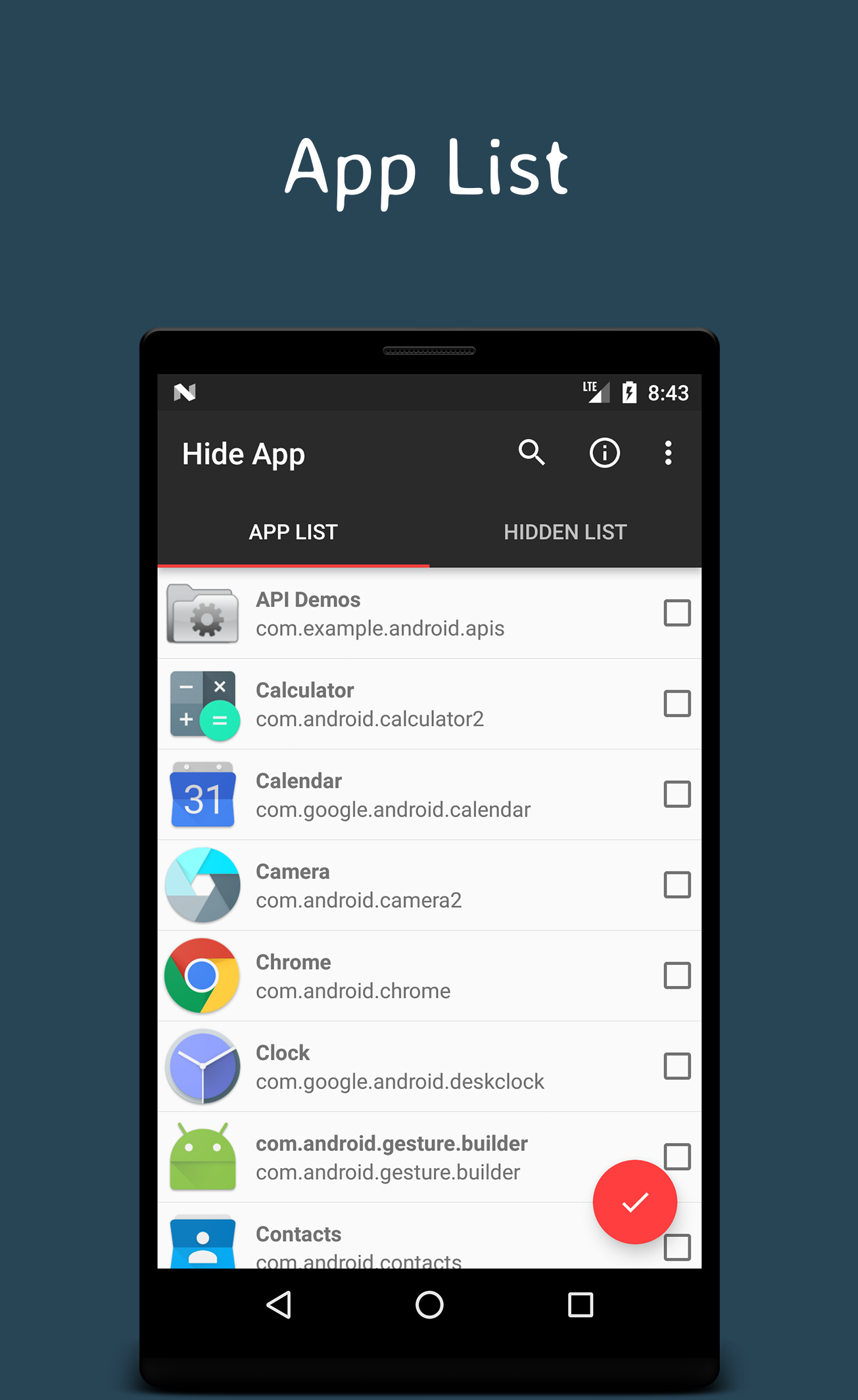 اسکرین شات 5 برنامه Hide App, App Hider Premium