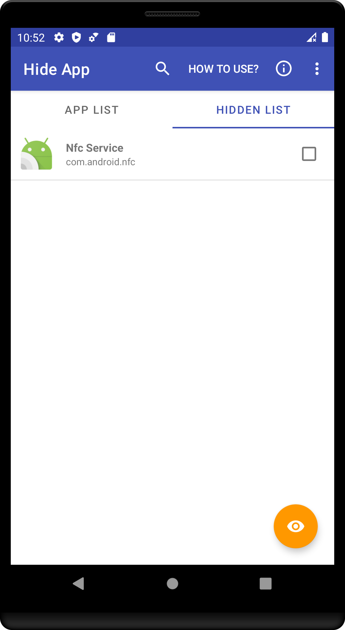 اسکرین شات 3 برنامه Hide Application