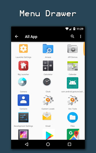 اسکرین شات 4 برنامه Big Launcher - Launcher For Old Age People