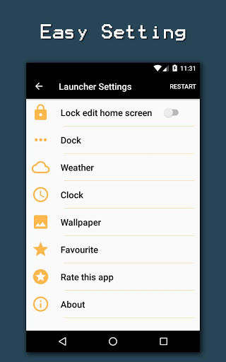 اسکرین شات 5 برنامه Big Launcher - Launcher For Old Age People