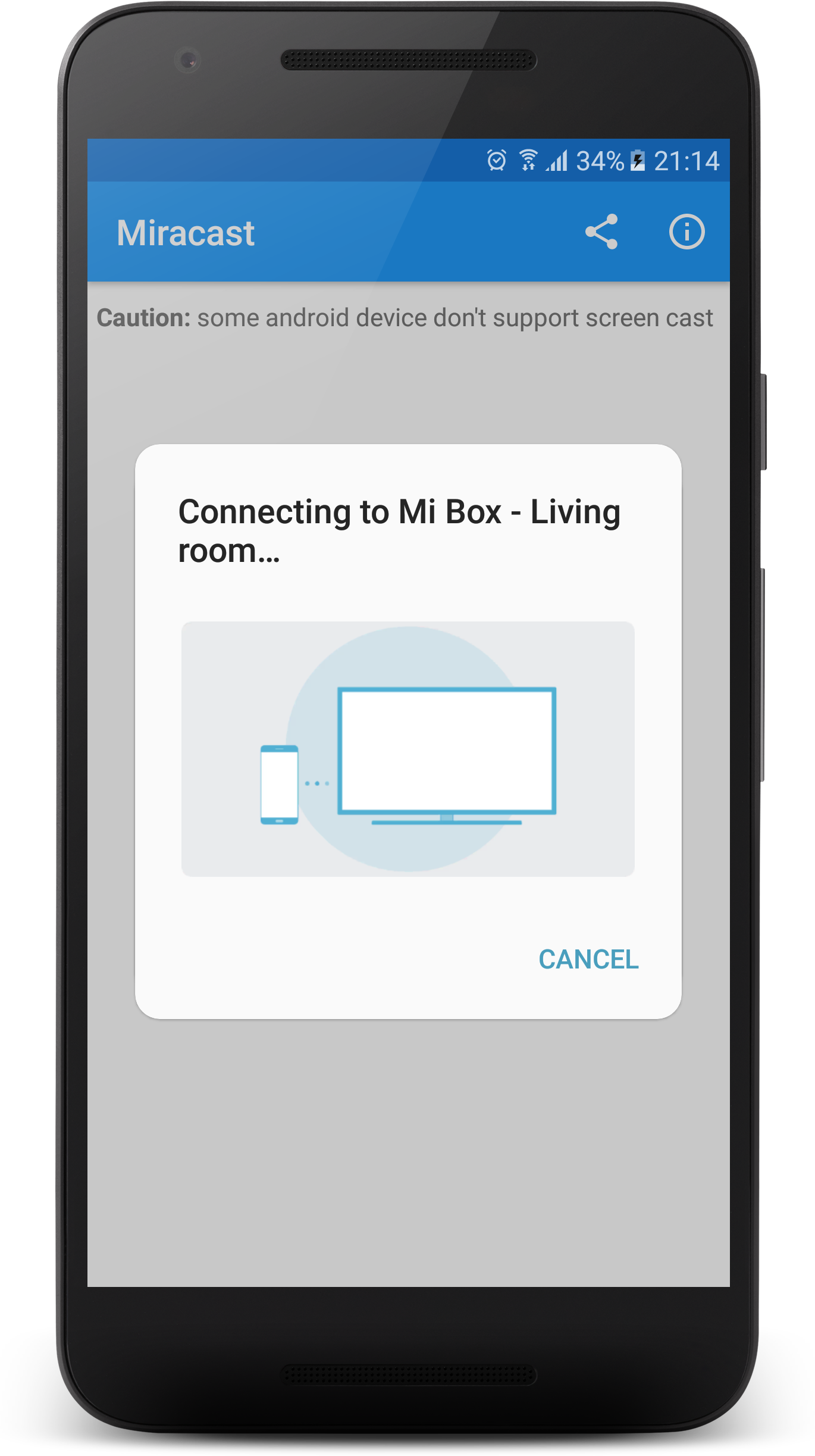 اسکرین شات 5 برنامه Miracast - Wifi Display