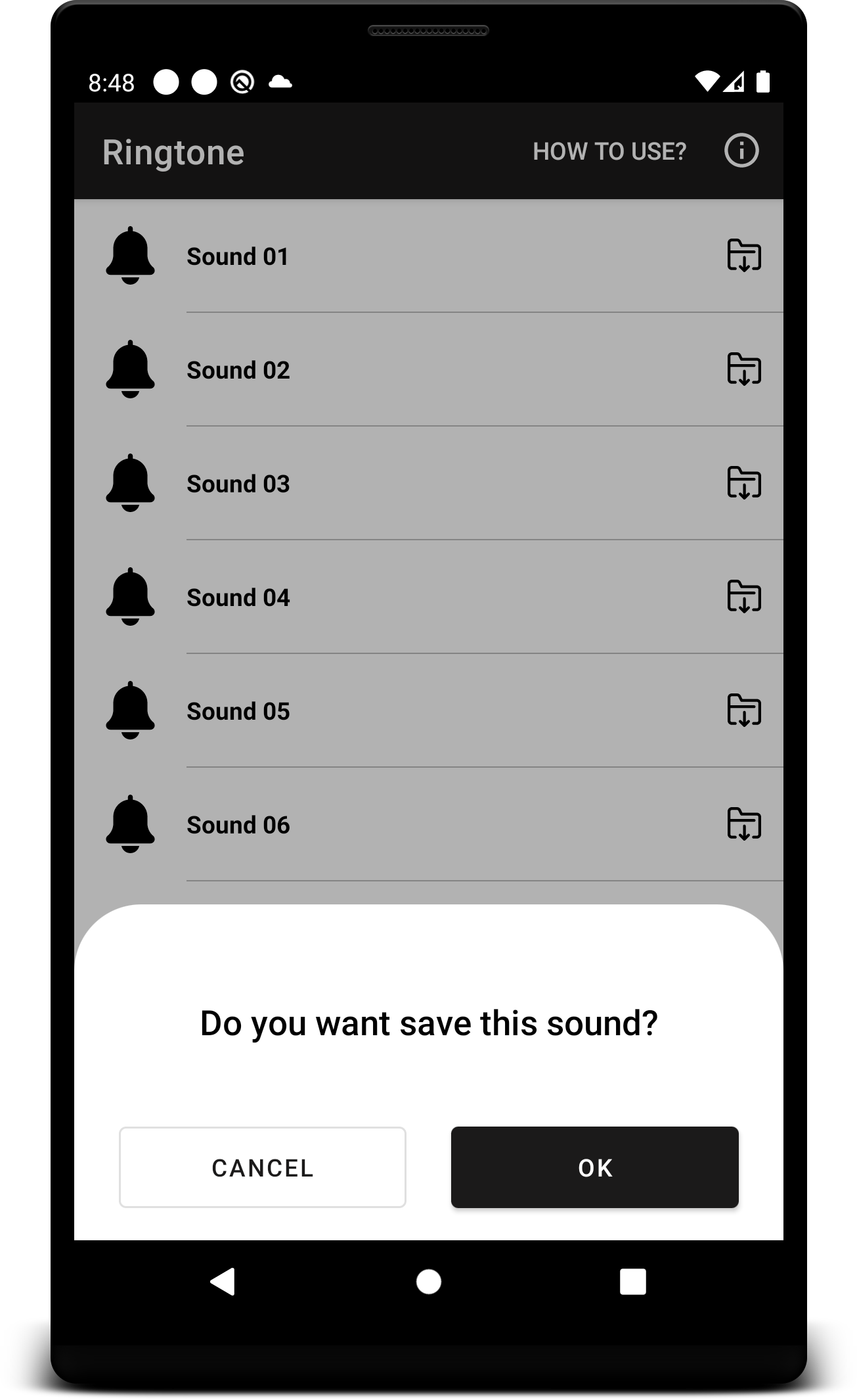 اسکرین شات 4 برنامه Old Phone Ringtones