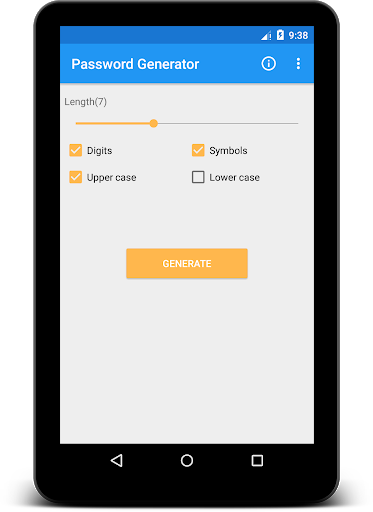 اسکرین شات 5 برنامه Password Generator