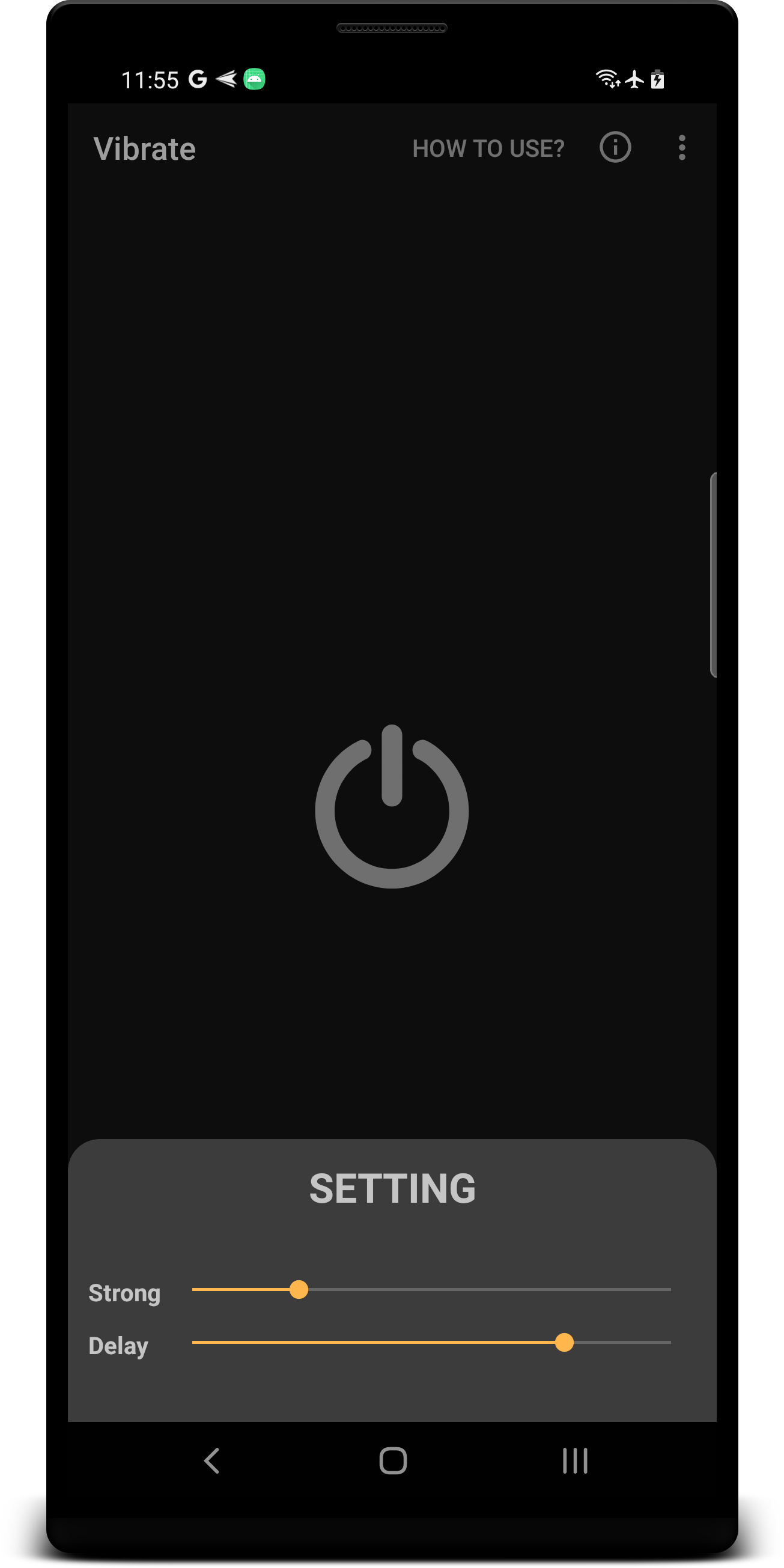 اسکرین شات 4 برنامه Vibrate App