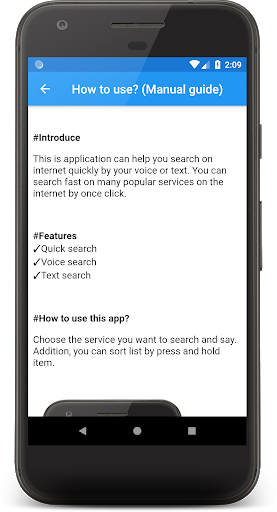 اسکرین شات 6 برنامه Voice search App