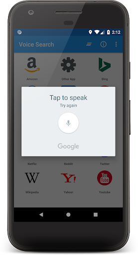 اسکرین شات 7 برنامه Voice search App