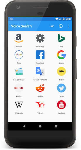 اسکرین شات 4 برنامه Voice search App
