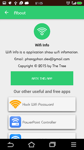 اسکرین شات 3 برنامه Wifi Info