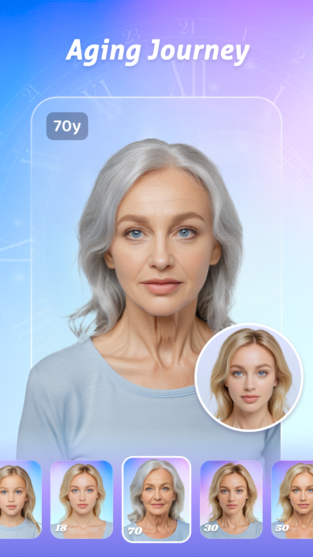 اسکرین شات 1 برنامه AgeCam: Face Age Changer App
