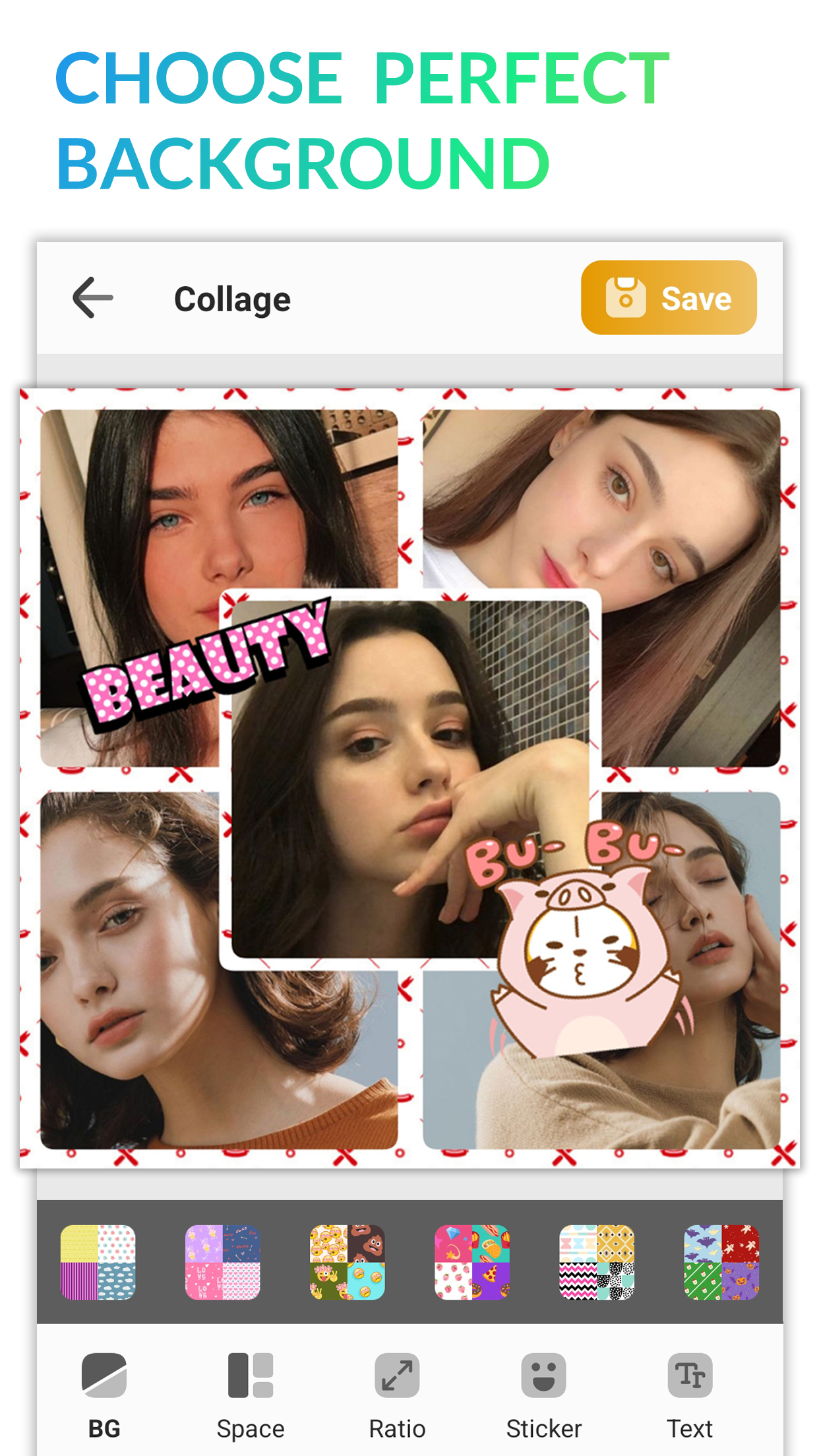 اسکرین شات 2 برنامه Photo Collage Editor & Maker